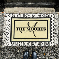 Custom Indoor/Outdoor Doormat - Monogram Mat - SAND