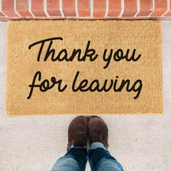 Thank You For Leaving - Doormat