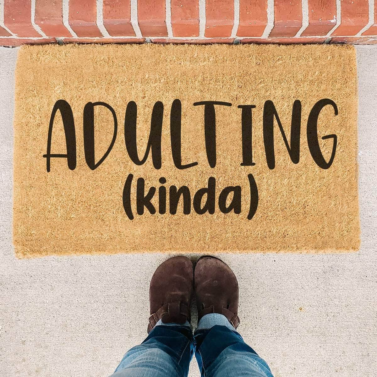 Adulting Kinda - Doormat