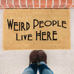 Weird People Live Here - American Horror Story Doormat