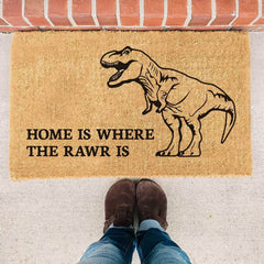 Home is Where The Rawr Is - Doormat