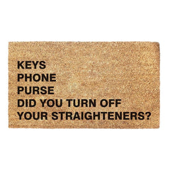 Personalized List Doormat - Customisable Gift