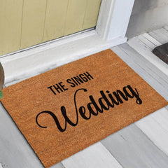 Family Name Wedding - Doormat