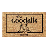 Thumbnail for Akita & Personalised Family Name - Doormat