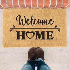 Welcome Home Coir Doormat - Anniversary Doormat