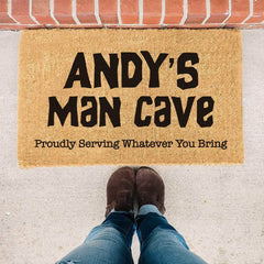 Personalized Man Cave Doormat