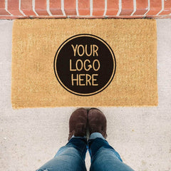 Your Logo Here Personalized Doormat - Your Custom Design Doormat