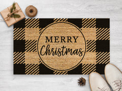 Merry Christmas Doormat - Christmas Door Mat - New Home Gift - Holiday Season
