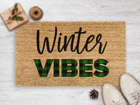 Thumbnail for Winter Vibes Doormat - Holiday Doormat - Christmas Door Mat - New Home Gift