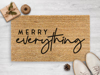Thumbnail for Merry Everything Christmas Doormat - Christmas Door Mat - Housewarming Gift- Christmas Decor
