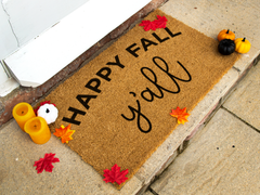 Happy Fall Y'all - Fall Doormat