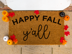 Happy Fall Y'all - Fall Doormat