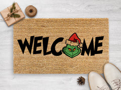 Grinch Christmas Decorations - Grinch Doormat
