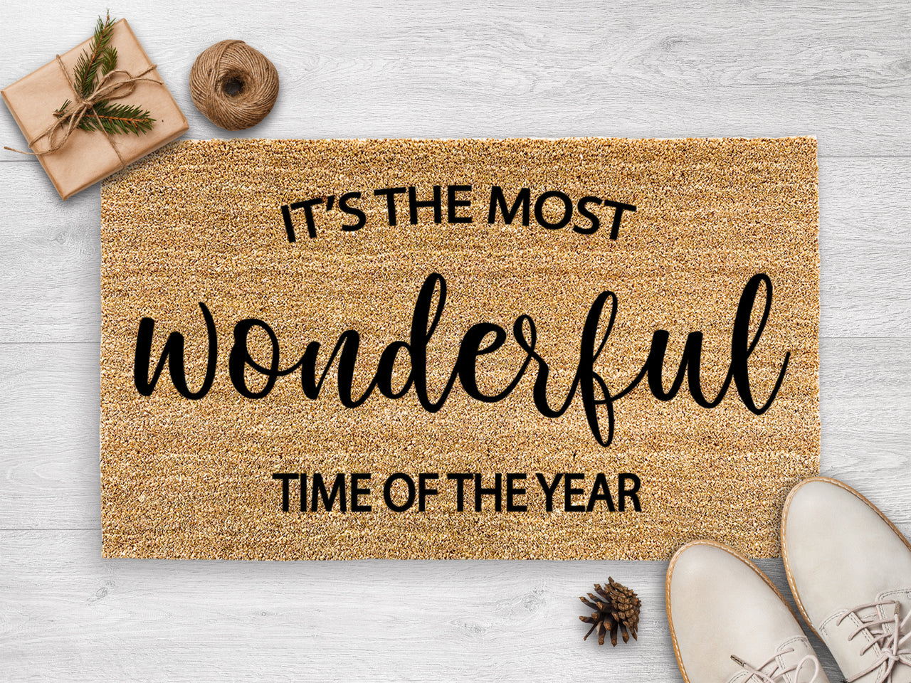 It's The Most Wonderful Time Of The Year - Christmas Doormat