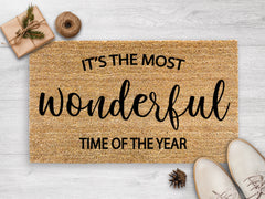 It's The Most Wonderful Time Of The Year - Christmas Doormat