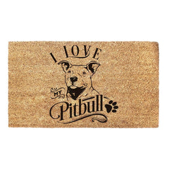 I Love My Pitbull - Doormat