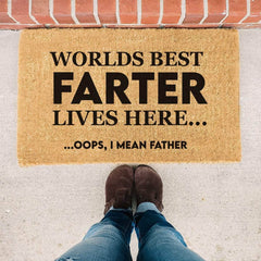Worlds Best Farter - Doormat