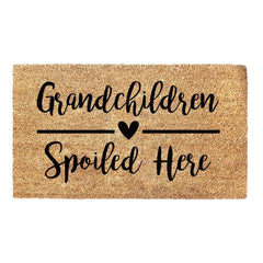 Grandchildren Spoiled Here - Heart Doormat