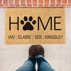 Personalised Pet Paw Symbol Home - Doormat