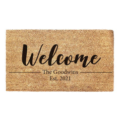 Welcome Family Name - Doormat