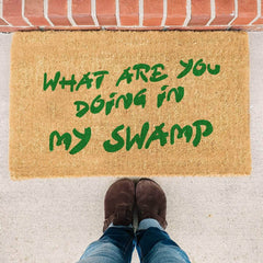What Are You Doing In My Swamp - Shrek Doormat