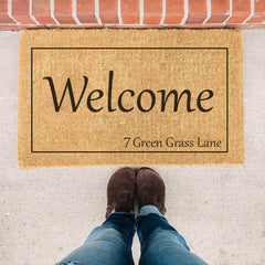 Welcome Street Name - Custom Doormat