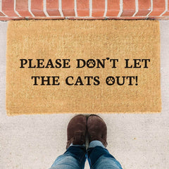 Please Don't Let The Cats Out! - Doormat