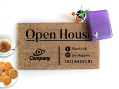 Personalized Open House - Realtor Doormat