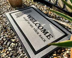 Welcome Glad To See Your Back - Chiropractor Mat