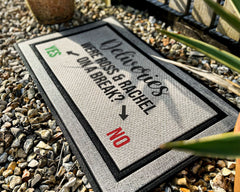 Friends Tv Show Doormat - Ross And Rachel - Were They On A Break