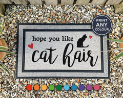 Hope You Like Cat Hair - Funny Cat Door Mat