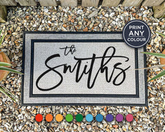 Custom Family Name Doormat - Personalized Doormat