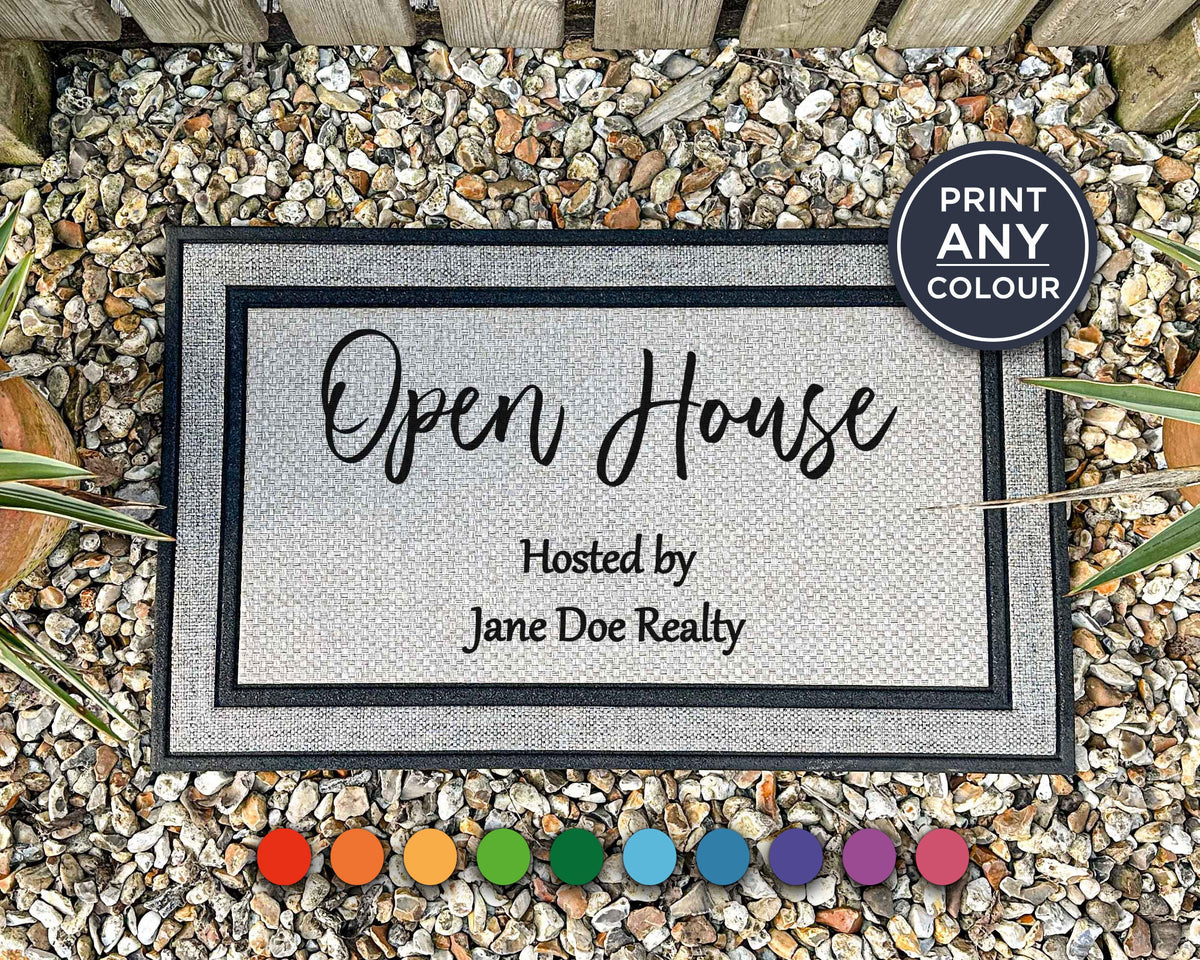 Open House Doormat - Realtor Gift