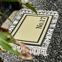 Thumbnail for Personalized House Number Door Mat - Custom Family Home Doormat - SAND