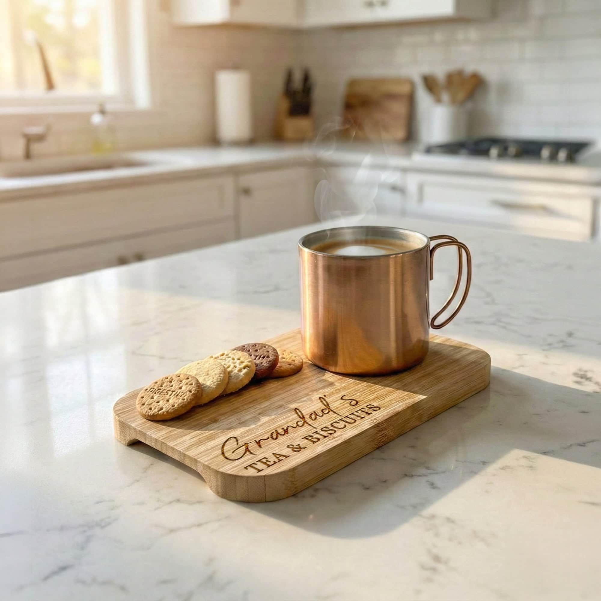 Custom Engraved Bamboo Biscuit Board