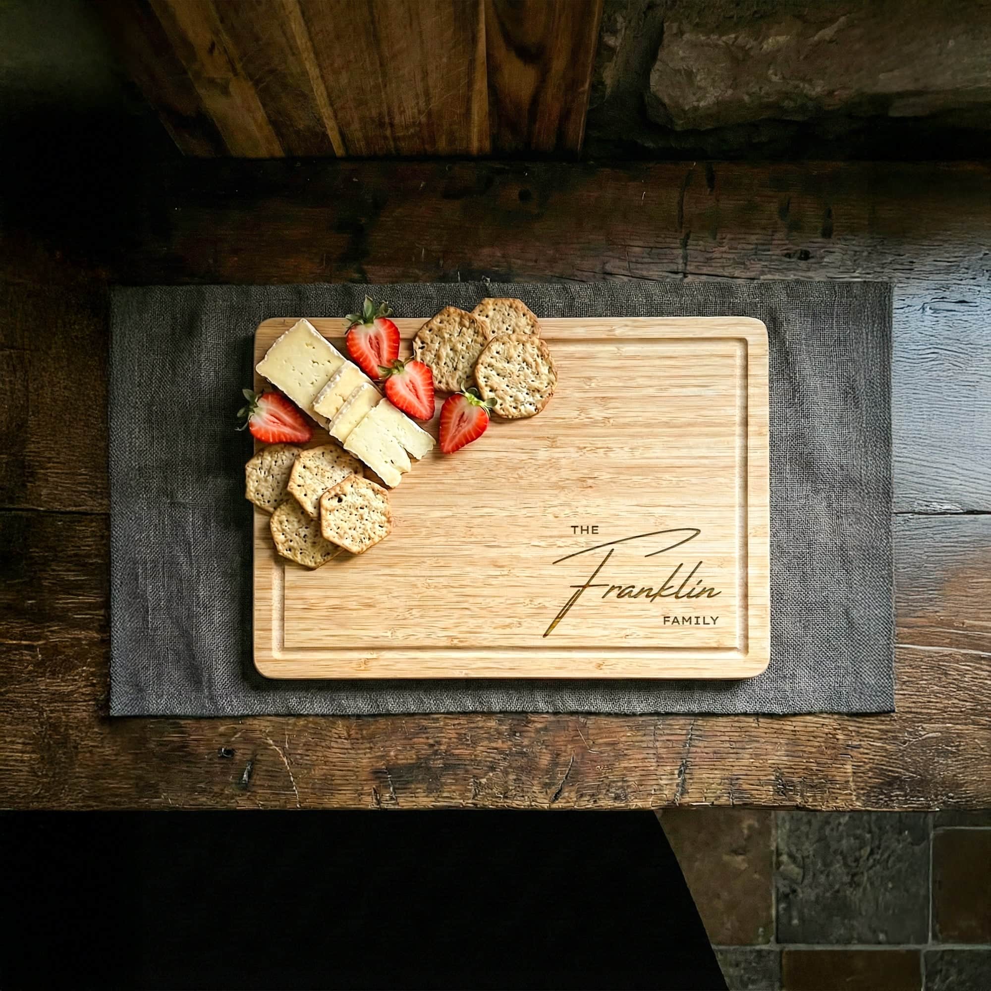 Custom Engraved Bamboo Chopping Board