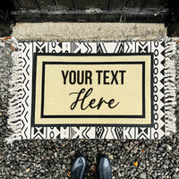 Thumbnail for Your Text Here Doormat - All Weather Door Mat - SAND