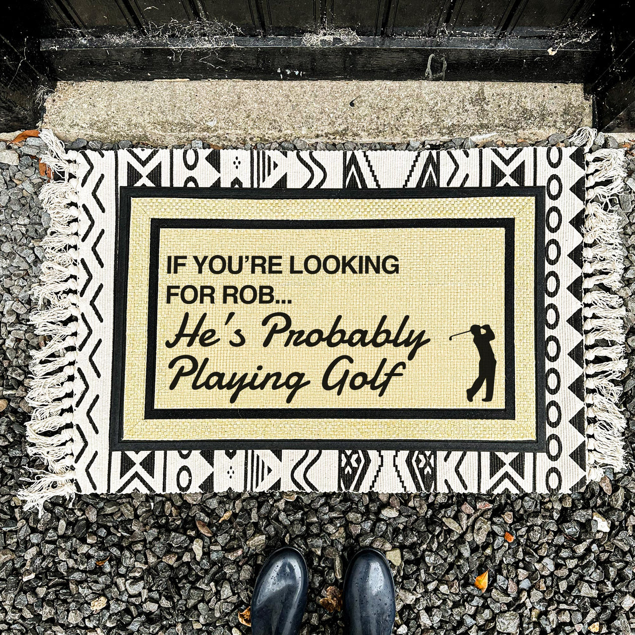 Golf Gift - Funny Doormat - SAND