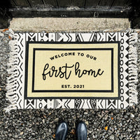 Thumbnail for First Home Doormat - New Home Mat - SAND