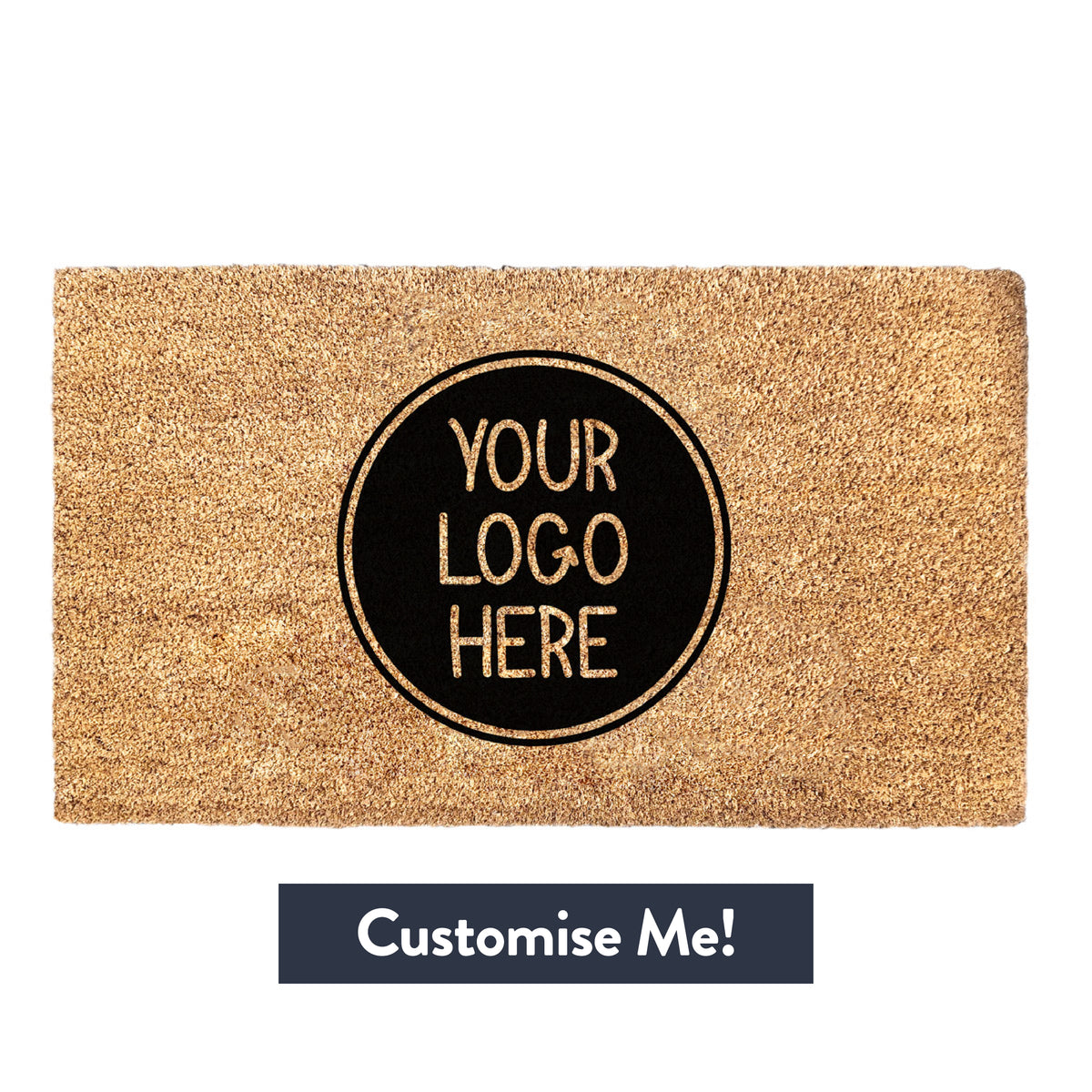 Your Logo Here Personalized Doormat - Your Custom Design Doormat