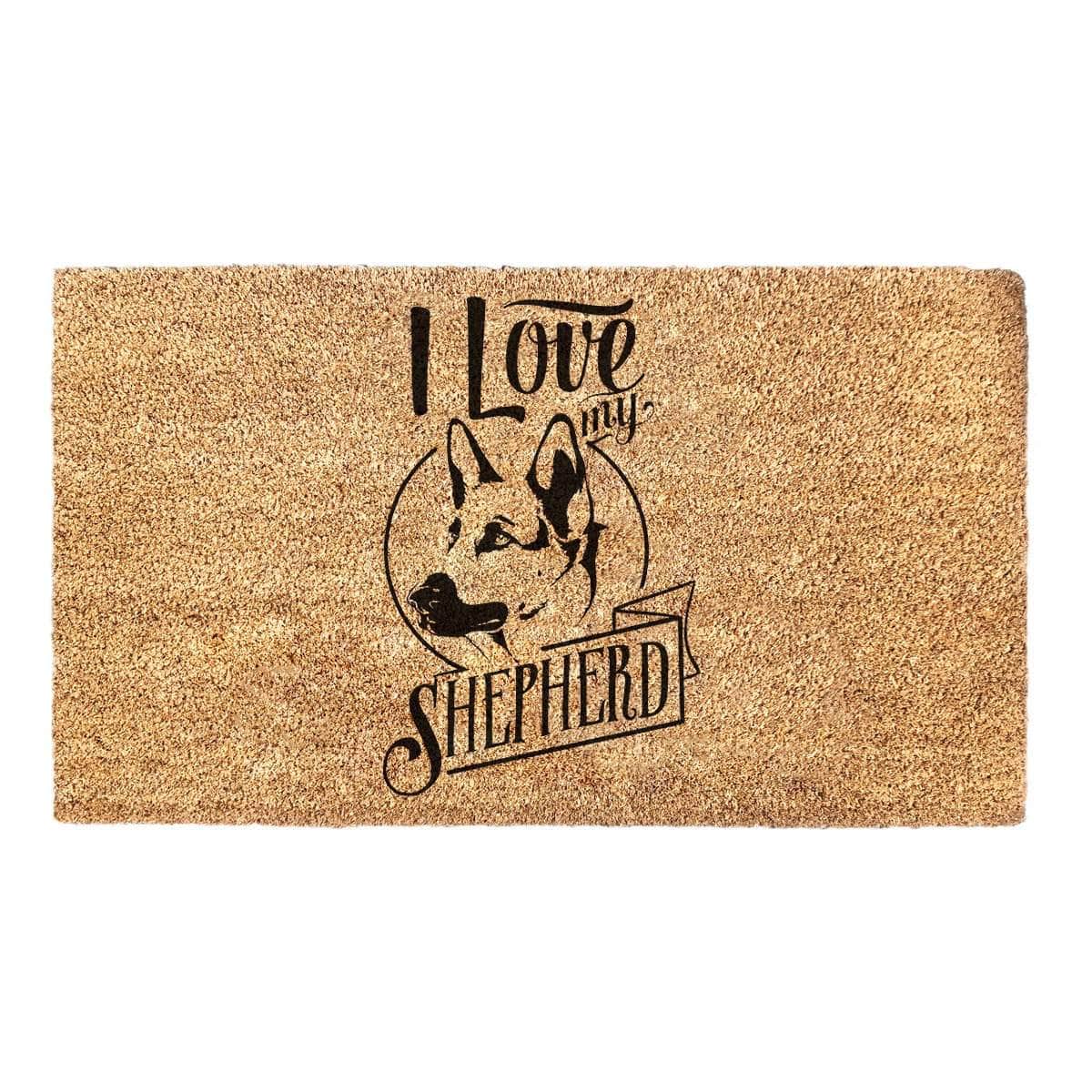 I Love My German Shepard - Doormat
