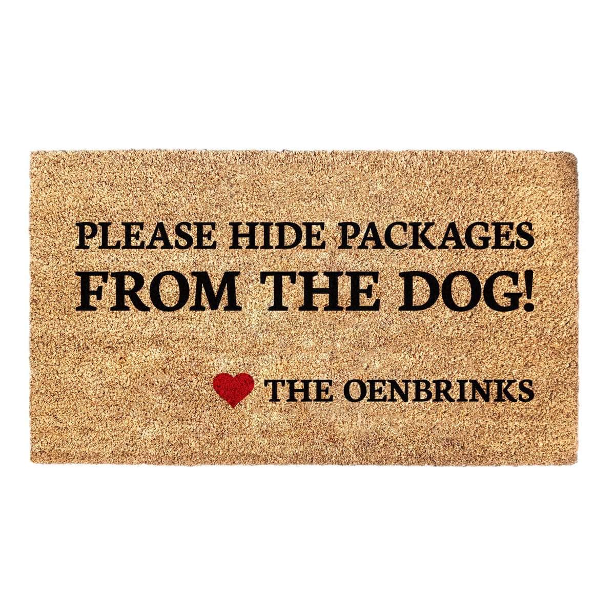 Hide Packages From the Dog! - Doormat