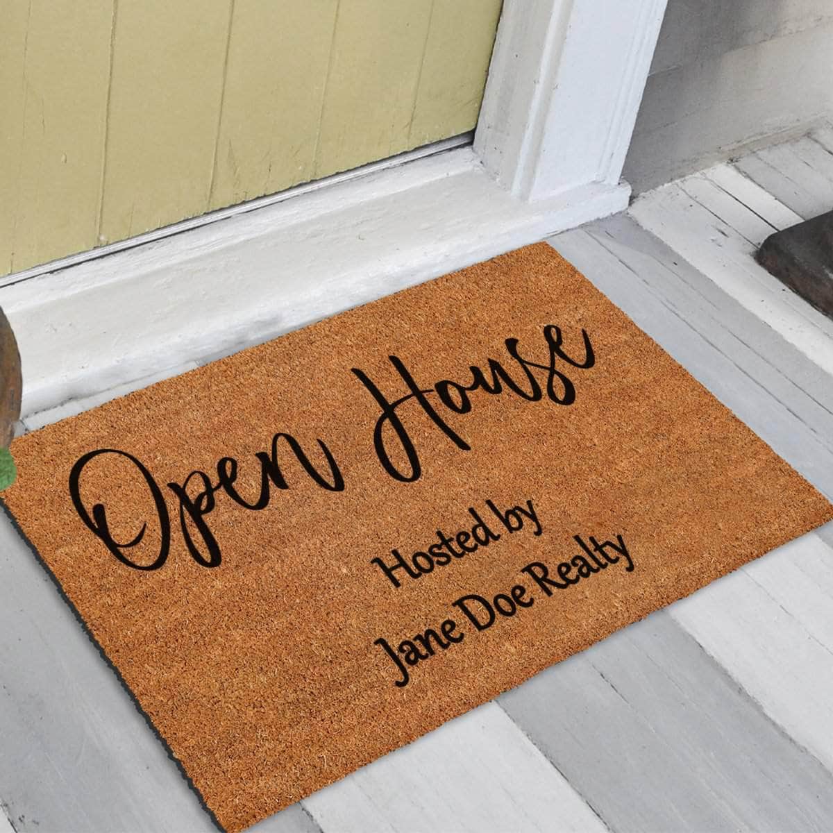 Custom Open House Door Mat - Realtor Doormat