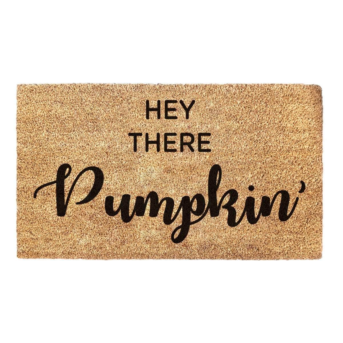 Hey There Pumpkin' (Bold) - Halloween Doormat