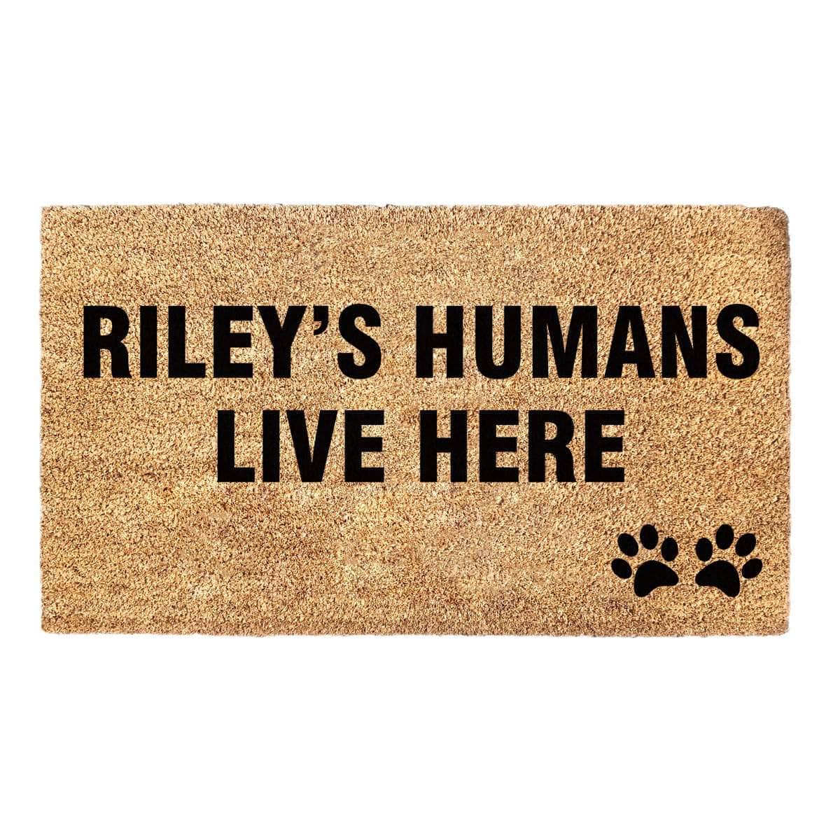 My Humans Live Here - Doormat
