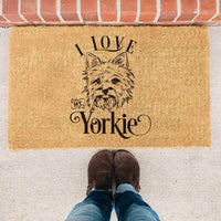Thumbnail for I Love My Yorkie - Doormat