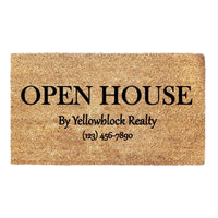 Thumbnail for Open House With Contact Details - Realtor Doormat