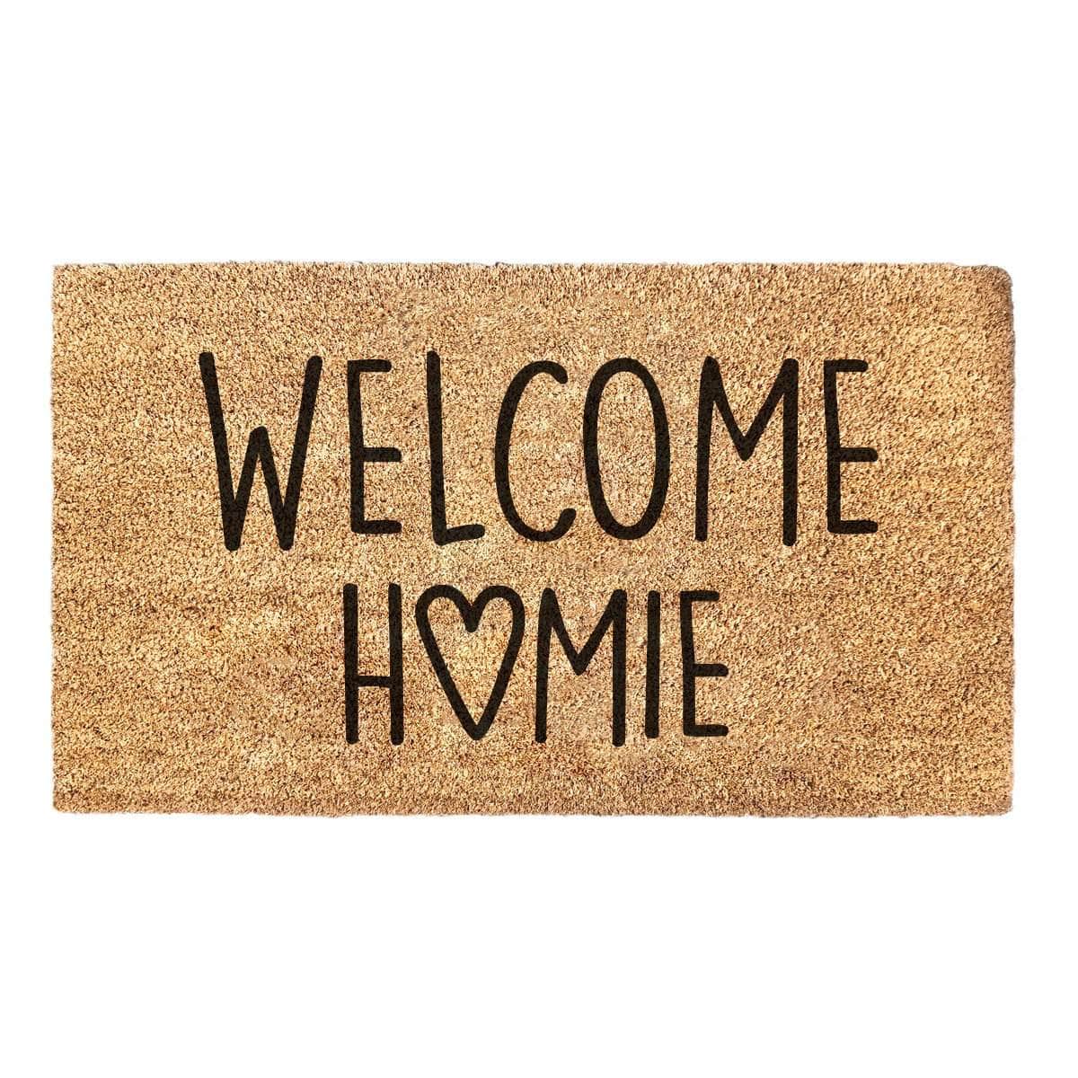 Welcome Homie Heart Doormat