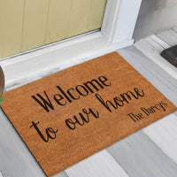 Thumbnail for Welcome To Our Home Family Name Doormat