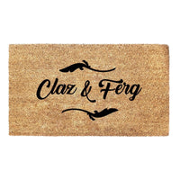 Thumbnail for Personalized Friends and Couples Names Decorative Flourish Doormat